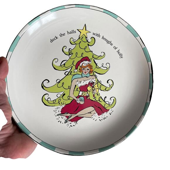 Rosanna Santa Baby Salad Plates Set of 4 Christmas Dishes Whimsical Kitschy READ - Picture 12 of 14